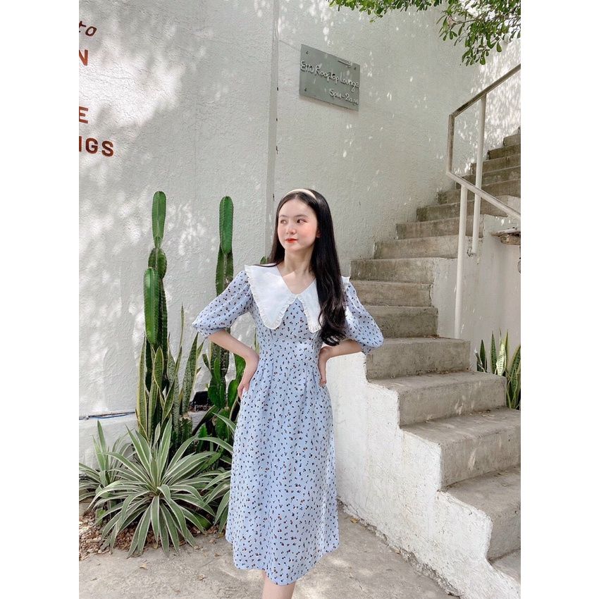 Váy hoa nhí vintage hàn quốc  Giá Tốt Miễn Phí Vận Chuyển Đủ Loại   Shopee Việt Nam