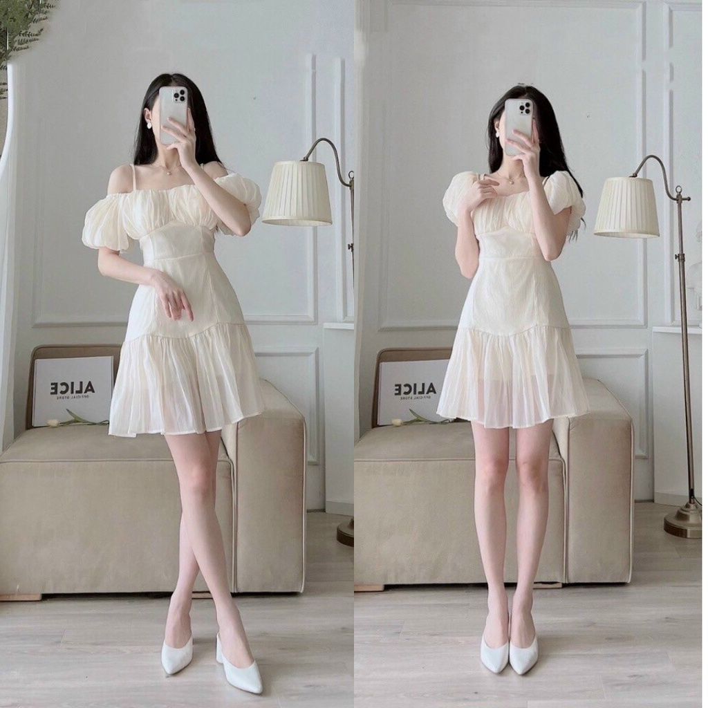 Top 76 váy 2 dây màu trắng hay nhất  cdgdbentreeduvn
