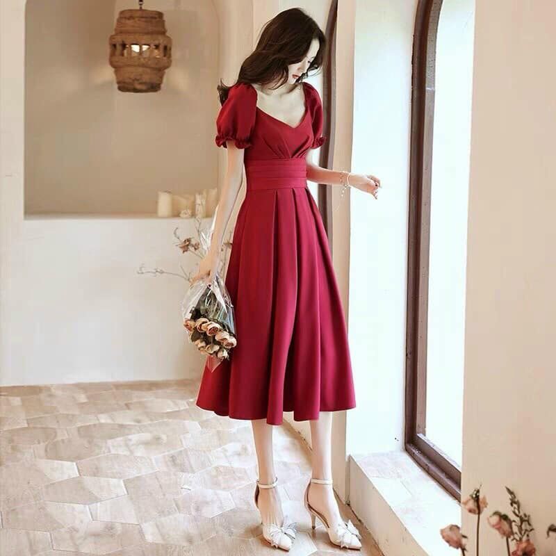 đầm đỏ Dự Tiệc Tay Phồng giá rẻ Tháng 72023BigGo Việt Nam