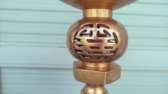 Phụ Kiện Đúc Thủ Công - Đèn cao 43cm đồng đỏ