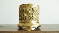 Phụ Kiện Đồng Vàng - Bát hương 25- Vàng Mộc