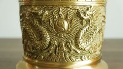 Phụ Kiện Đồng Vàng - Bát hương 18- Vàng Mộc