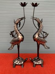 Bộ Đỉnh Đồng Ngũ Sự Đồng Đỏ Phớt Nỉ Nguyên Khối Song Long Chầu Nguyệt Cao 60 Cm