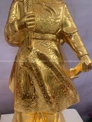 Tượng Đồng Trần Quốc Tuấn Cao 70 Cm Dát Vàng