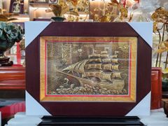 Tranh Đồng Thuận Buồm Xuôi Gió 30*40Cm