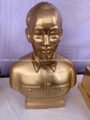 Tượng Danh Nhân- Bác Hồ Cao 42 Cm Đồng Đỏ