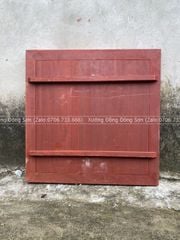 Tranh Trống Đồng Mặt CNC Khung Gỗ Hương Đỏ Kích Thước 90*90 Cm Khung Vuông