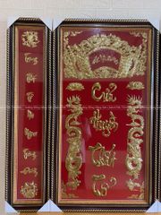 Cửu Huyền Thất Tổ Bằng Đồng Chữ Việt Kích Thước 117*117 Cm