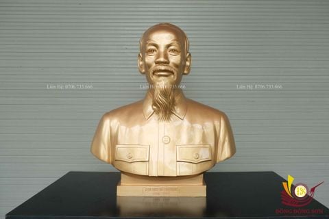 Tượng Danh Nhân- Bác Hồ Cao 81 Cm Đồng Đỏ