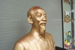 Tượng Danh Nhân- Bác Hồ Cao 81 Cm Đồng Đỏ