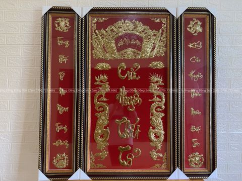 Cửu Huyền Thất Tổ Bằng Đồng Chữ Việt Kích Thước 117*117 Cm