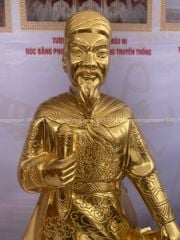 Tượng Đồng Trần Quốc Tuấn Cao 70 Cm Dát Vàng