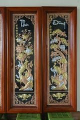Tranh Tứ Quý Bằng Đồng Đỏ Kích Thước 120*40 Cm