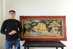 Tranh Đồng Thuận Buồm Xuôi Gió 197*107 Cm Khung Dát Vàng