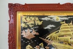 Tranh Đồng Thuận Buồm Xuôi Gió 197*107 Cm Khung Dát Vàng