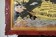 Tranh Đồng Thuận Buồm Xuôi Gió 197*107 Cm Khung Dát Vàng