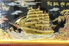 Tranh Đồng Thuận Buồm Xuôi Gió 197*107 Cm Khung Dát Vàng