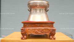 Trống Đồng Đông Sơn Đồng Đỏ- Đường Kính 36cm