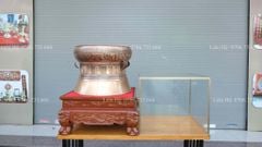 Trống Đồng Đông Sơn Đồng Đỏ- Đường Kính 40cm