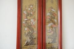 Tranh Tứ Quý Tùng Trúc Cúc Mai Kích Thước 120*40 Cm