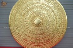 Mặt Trống Đồng Đúc DK 60 Cm - Dát Vàng