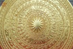 Mặt Trống Đồng Đúc DK 60 Cm - Dát Vàng