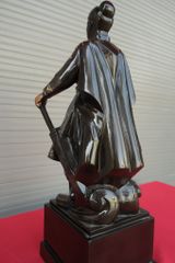 Tượng Danh Nhân- Trần Quốc Tuấn Cao 50 Cm Khảm Tam Khí