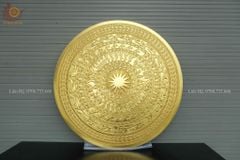 Mặt Trống Đồng Đúc DK 80 Cm Không Bản Đồ - Dát Vàng 18K