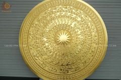 Mặt Trống Đồng Đúc DK 80 Cm Không Bản Đồ - Dát Vàng 18K