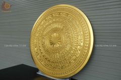 Mặt Trống Đồng Đúc DK 80 Cm Không Bản Đồ - Dát Vàng 18K