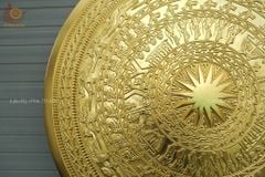 Mặt Trống Đồng Đúc DK 80 Cm Không Bản Đồ - Dát Vàng 18K