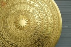 Mặt Trống Đồng Đúc DK 80 Cm Không Bản Đồ - Dát Vàng 18K