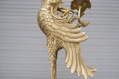 Đôi Hạc Đồng Cao 62Cm Chất Liệu Đồng Vàng