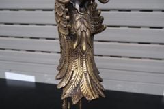 Đôi Hạc Đồng Cao 62Cm Chất Liệu Đồng Vàng Màu Hun Nâu Giả Cổ