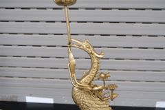 Đôi Hạc Đồng Cao 47Cm Chất Liệu Đồng Vàng