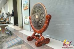 Mặt Trống Đồng Đúc - Kèm Đế Gỗ - Đường Kính 80cm