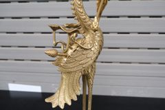 Đôi Hạc Đồng Cao 47Cm Chất Liệu Đồng Vàng