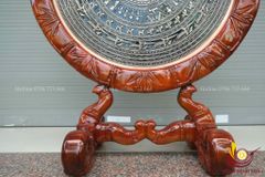 Mặt Trống Đồng Đúc - Kèm Đế Gỗ - Đường Kính 80cm