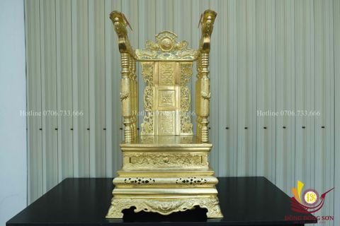 Phụ Kiện Đồng Vàng -Ngai Thờ Đồng Cao 68cm - Màu Vàng