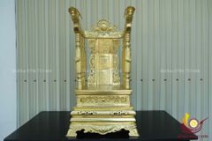 Phụ Kiện Đồng Vàng -Ngai Thờ Đồng Cao 68cm - Màu Vàng