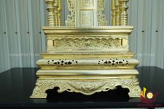Phụ Kiện Đồng Vàng -Ngai Thờ Đồng Cao 81cm - Màu Vàng