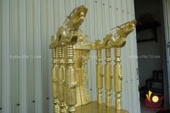 Phụ Kiện Đồng Vàng -Ngai Thờ Đồng Cao 68cm - Màu Vàng