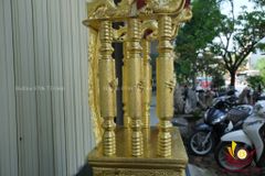 Phụ Kiện Đồng Vàng -Ngai Thờ Đồng Cao 81cm - Màu Vàng