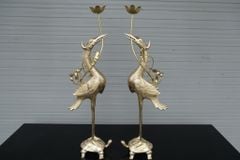 Bộ Ngũ Sự Bằng Đồng Cát Tút Song Long Chầu Nguyệt Cao 60 Cm + Đèn Cao 45cm Catut + Ngai 5 Chén