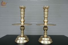 Bộ Đỉnh Đồng Ngũ Sự Đồng Cát Tút Song Long Chầu Nguyệt Cao 50 Cm + Bộ Ngai 3 Chén Catut