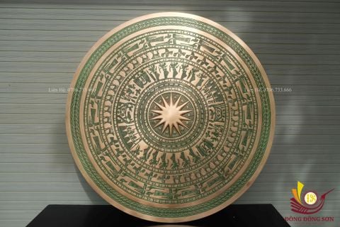 Mặt Trống Đồng Đúc- Đường Kính 120cm- Hoa Văn Ngọc Lũ- Màu Yêu Cầu