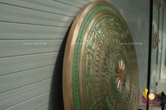 Mặt Trống Đồng Đúc- Đường Kính 120cm- Hoa Văn Ngọc Lũ- Màu Yêu Cầu