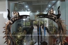 Đôi Hạc Đồng Cao 175Cm Chất Liệu Đồng Đỏ Phớt Nỉ