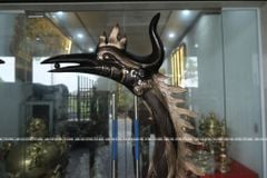 Đôi Hạc Đồng Cao 175Cm Chất Liệu Đồng Đỏ Phớt Nỉ