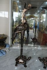 Đôi Hạc Đồng Cao 175Cm Chất Liệu Đồng Đỏ Phớt Nỉ